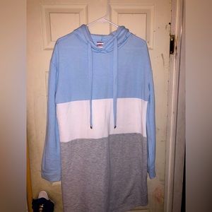 Blue sweater hoodie